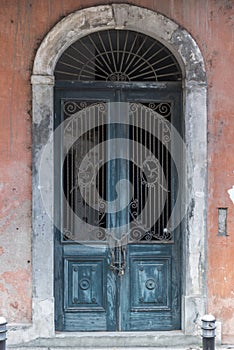 Weathered Arched doorway Old Town Panama photo