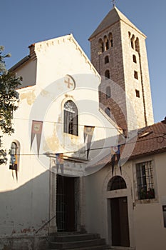 Island of Rab Croatia panorama old town sea