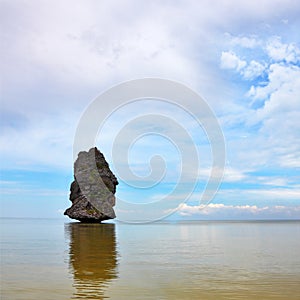 The  island of Sail Rock \
