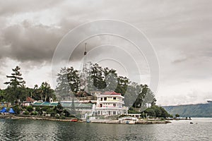 Island of samosir on Toba