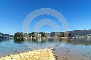 Island of San SimÃ³n in the Vigo estuary. Galicia, Spain