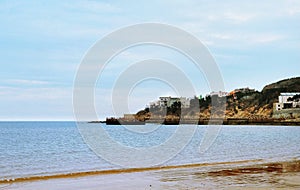 The island in the sandbeach