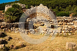 Island of Sardinia, Italy. Archaeological site Nuraghe of Palmavera