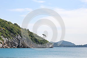 Island and sea landscapes of Ko Sichang in Chonburi province.