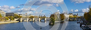 Island in the Seine river