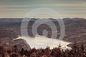 Island Sotra landscape near bergen norway