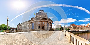 Island on the Spree with the most famous museums of Berlin, Germany, sunny day panorama