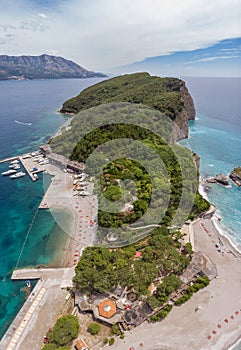 Island St.Nikola near Budva, Montenegro