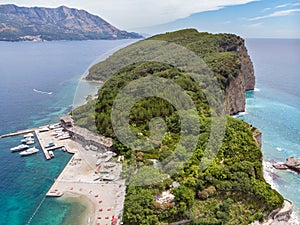 Island St.Nikola near Budva, Montenegro