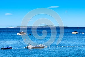 Island Susak in background