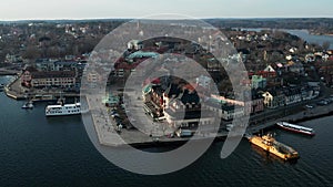 Island, Vaxholms City, Aerial footage