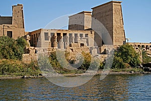 Island view of Philae temple - Aswan Egypt