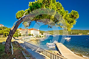 Island of Vis seafront walkway view