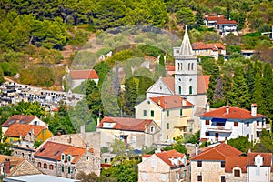 Island of Zlarin stone architecture view