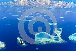 Islands in Baa Atoll, Indian Ocean