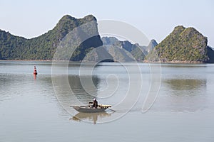 islands in Halong bay, north vietnam, summer