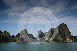 islands in Halong bay, north vietnam, summer