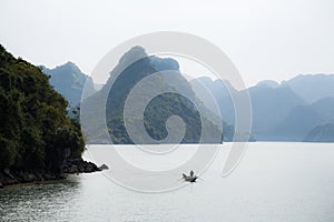 islands in Halong bay, north vietnam, summer