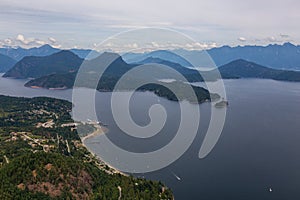 Islands in Howe Sound, British Columbia, Canada