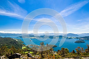 Islands landscape by kvinnherad - valen in Norway