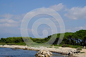 The islands of lerins off the coast of cannes photo