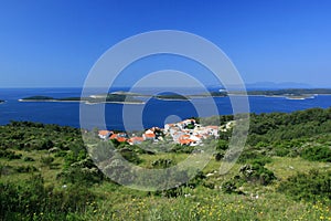 Islands in the middle of blue sea