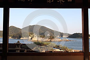 Islands in Seto inland sea from Fukuzen temple