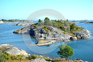 Islands in Stockholm archipelago photo