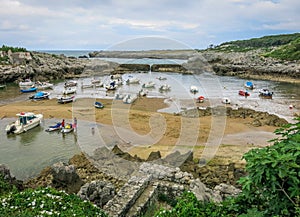 Islares harbour, Cantabria, northern Spain.