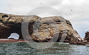 Islas Ballestas rocky formation photo
