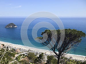 The isle of Bergeggi, in ligurian riviera