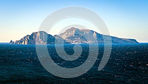 The Isle of Capri panorama from Massa Lubrense