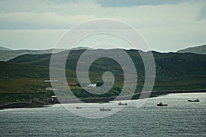 Isle of Ewe, Scotland: Boats harbored at the Isle of Ewe