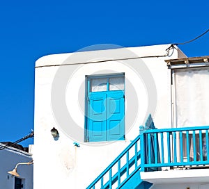 in the isle of greece antorini europe old house and white color