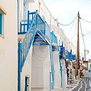 in the isle of greece antorini europe old house and white color