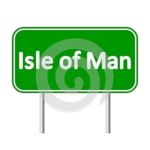 Isle of Man road sign.