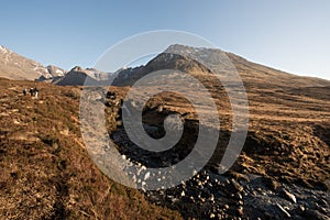 Isle of Skye in Scotland Mountains