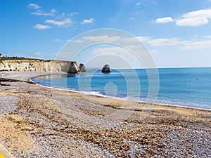Isle of Wight coast Alum Bay next to the Needles photo