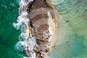 Islet at Ayia Thekla Beach at Ayia Napa. Famagusta District, Cyprus