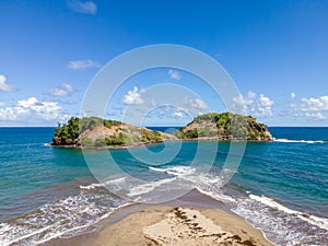 The Islet and the tombolo, Sainte-Marie, Martinique