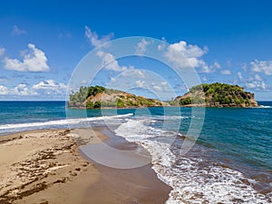 The Islet and the tombolo, Sainte-Marie, Martinique