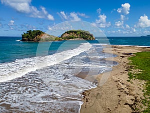 The Islet and the tombolo, Sainte-Marie, Martinique