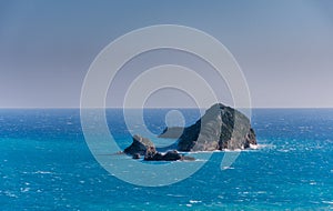 Islets of the coast of Corfu Greece