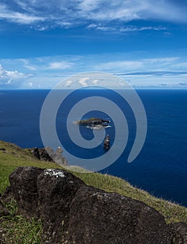 Islets of Easter Island , Chile. photo