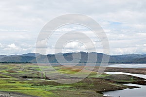 Islets or small islands form within the lake when water recede during long summer