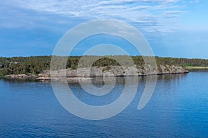 Islets of Stockholm Archipelago in Baltic Sea