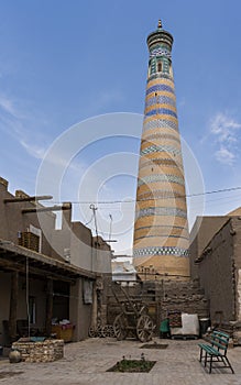 Khiva Islom Hoja Minaret Uzbekistan photo