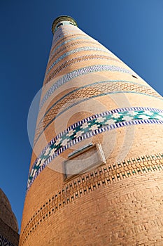 Islom Hoja Minaret in Khiva photo