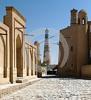Islom hoja minaret - Khiva - Uzbekistan photo