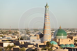 Islom Hoja Minaret and Madrasa in Khiva photo